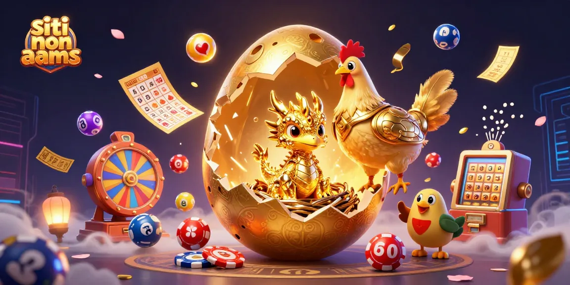 Gioca ai siti non AAMS mentre osservi un drago d'oro e un uovo d'oro che si schiude tra i gettoni del poker.