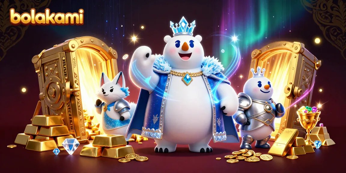 Engage with bolakami's thrilling world through this vibrant 3D illustration of gaming elements and characters.