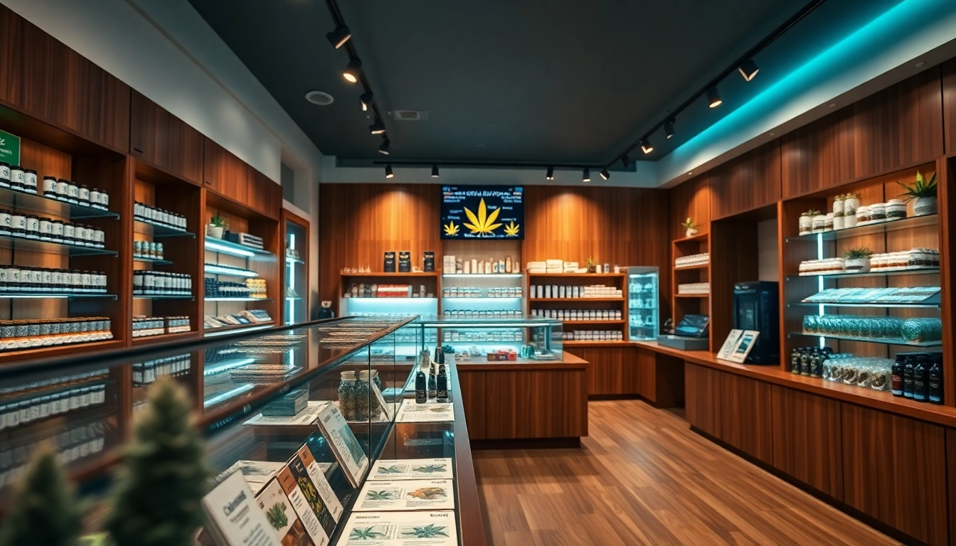 Explore a vibrant Cannabis Shop Madrid featuring diverse products in a welcoming atmosphere.