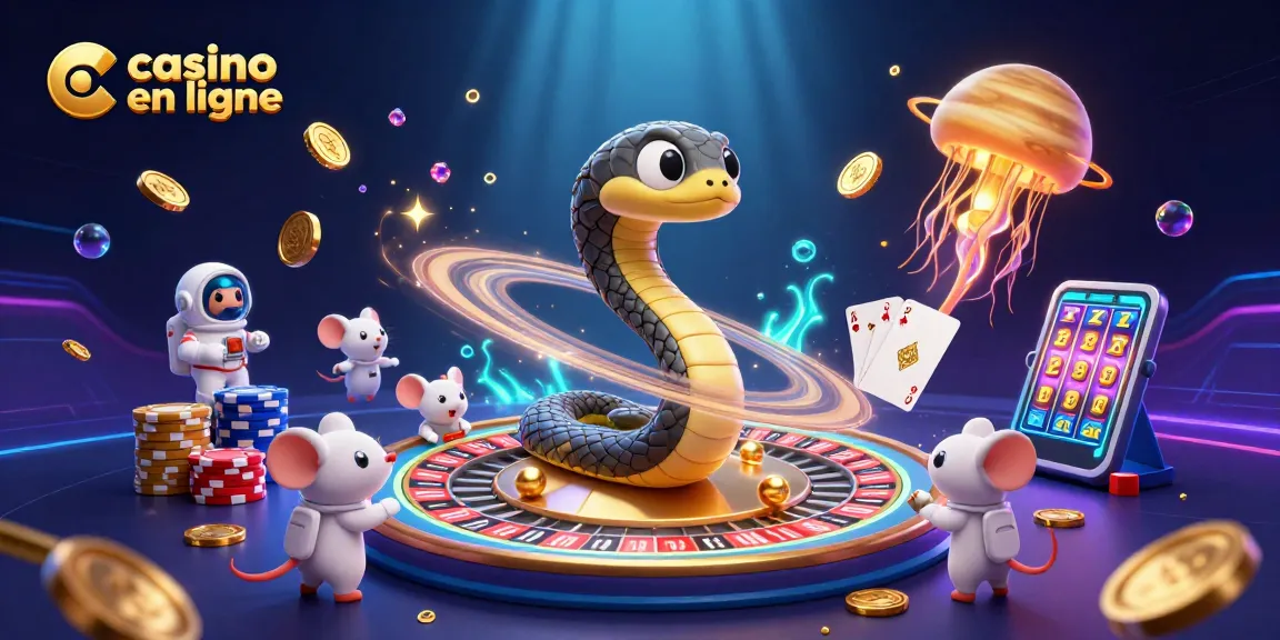 Actionner les paris sur une roulette cosmique avec casino en ligne au cœur de l'illustration.
