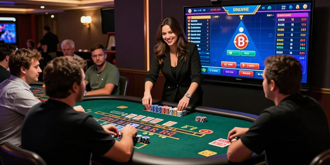 Engaging Baccarat Online gameplay showcasing live dealer interaction and player excitement.