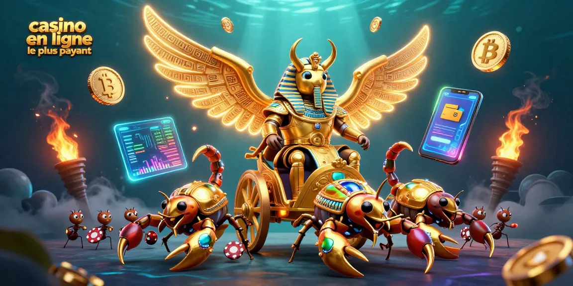 Gagnez des jackpots en découvrant le casino en ligne le plus payant avec cette illustration animée.