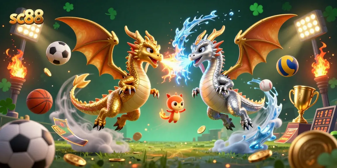Engage in thrilling sports action and excitement with this sc88 themed illustration showcasing dynamic gambling elements.