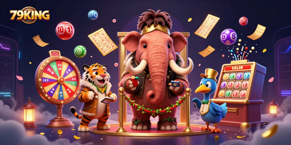 Join the exciting world of 79KING as vibrant lottery balls and a fabulous scene come to life.
