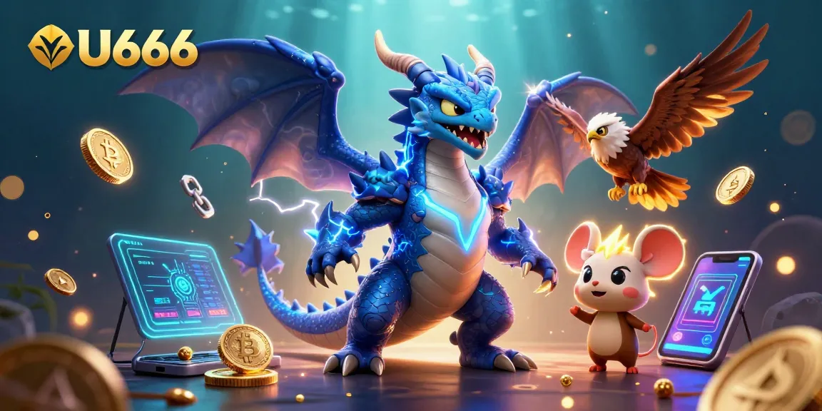 Experience thrilling gameplay with UU666 at a vibrant casino featuring dynamic characters and crypto elements