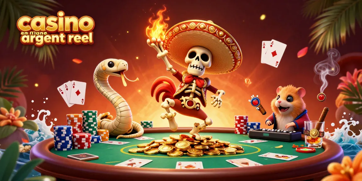 Vainquez sur casino en ligne argent réel avec un rooster mariachi dans une illustration colorée.