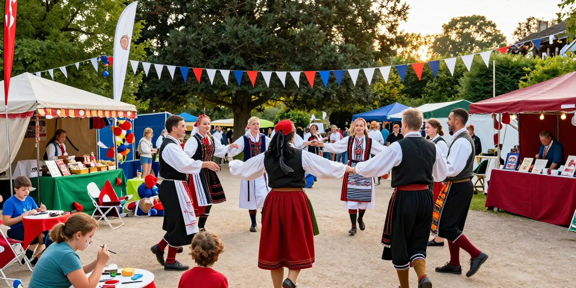 we88 PGSLOT cultural festival showcasing traditional Breton dance and crafts.
