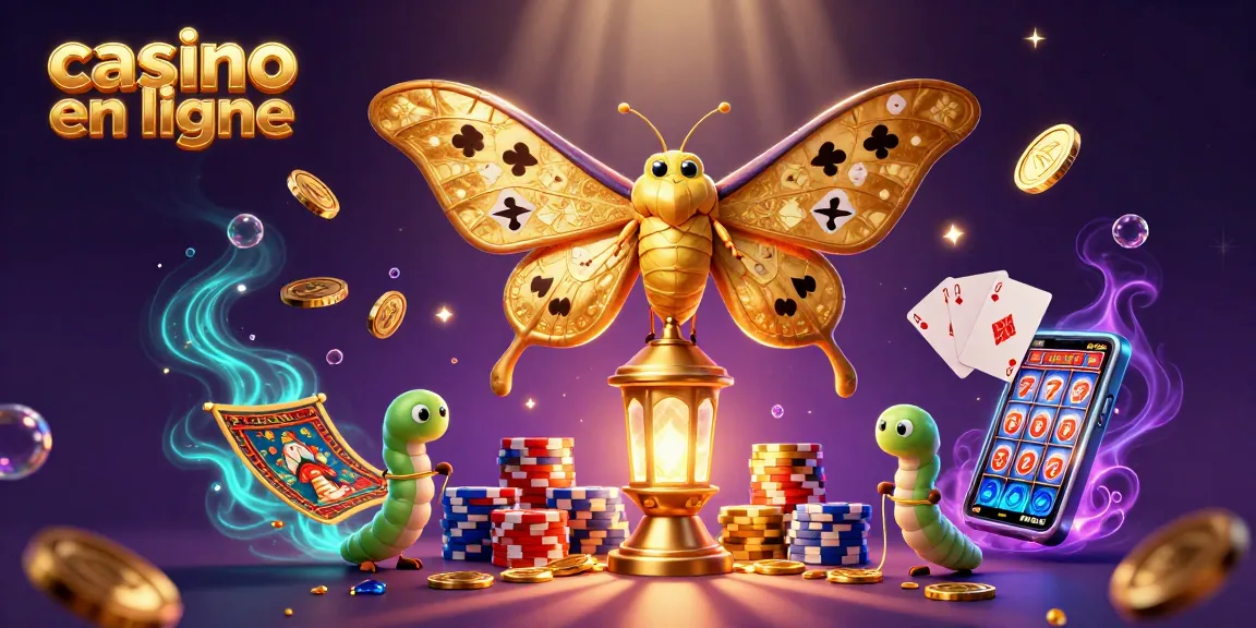 Gagnez au casino en ligne grâce à une illustration captivante d'une scène de jeu dynamique.
