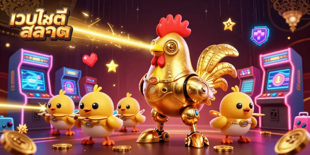 เว็บไซต์สล็อต ที่แสดงภาพประกอบ 3D และเกมสล็อตที่น่าสนใจมากมาย