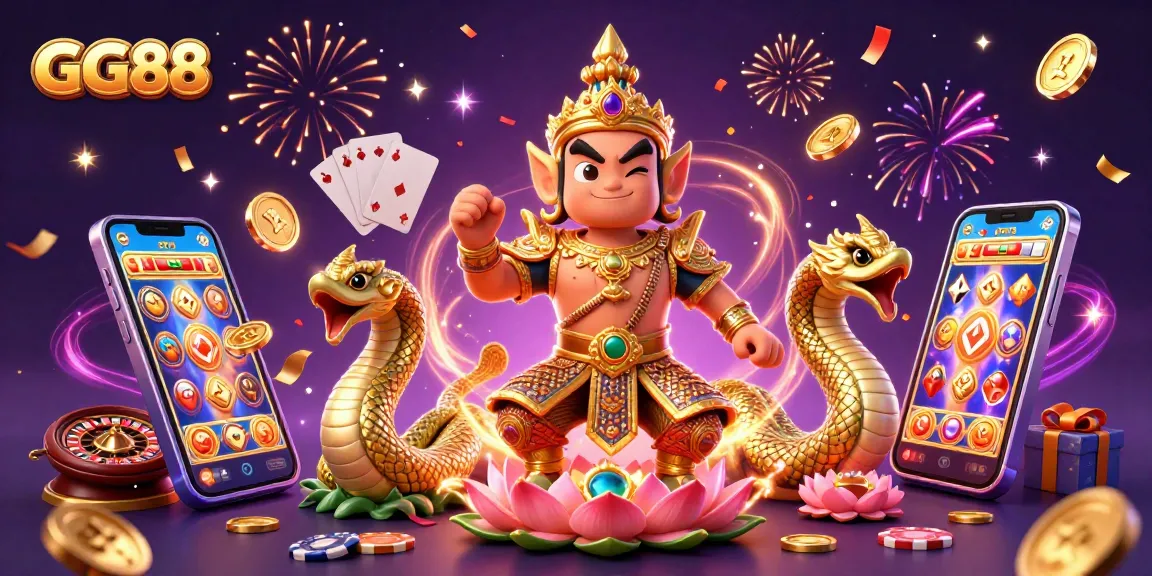 Experience thrilling gaming opportunities with GG88, featuring vibrant slot games and rich casino elements.