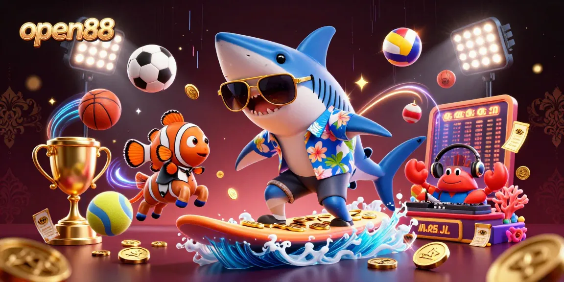 Experience excitement at open88 with dynamic gaming elements and vibrant illustration art.