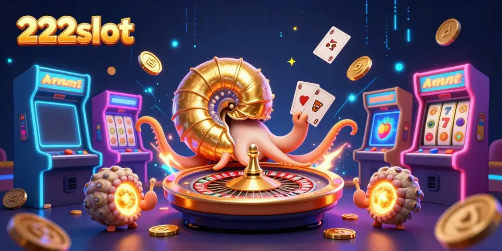 Mainkan 222slot dengan pengalaman seru, simbol slot dan elemen kasino yang mengesankan.
