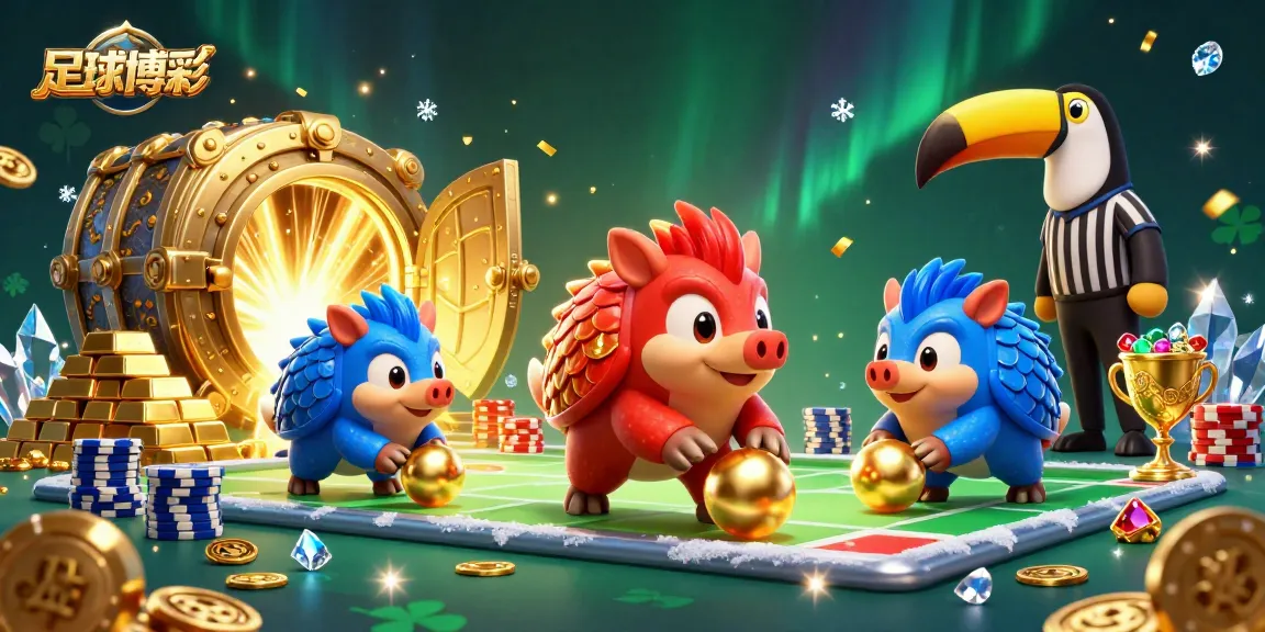 在2026年足球博彩中，兩隻對抗的穿甲犰狳競相滾動並撞擊金幣，周圍充滿閃爍的寶石。