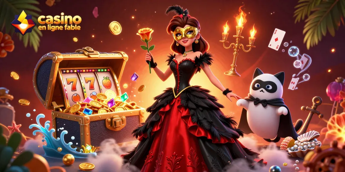 Engaging illustration featuring casino en ligne fiable elements, showcasing vibrant gameplay and exciting atmosphere.