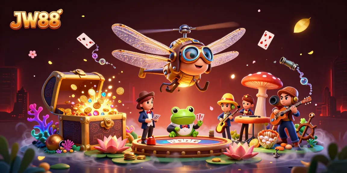 Experience thrilling gameplay at JW88 with innovative casino features and vibrant animations illustrating action.