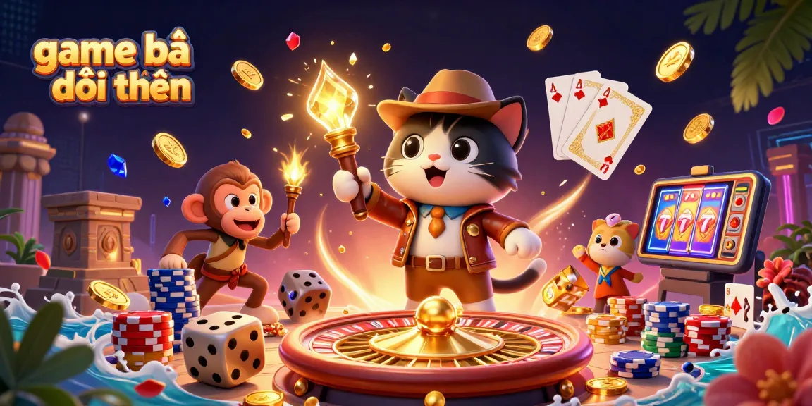 Experience game bài đổi thưởng with an archaeological adventure exploring golden casino artifacts.