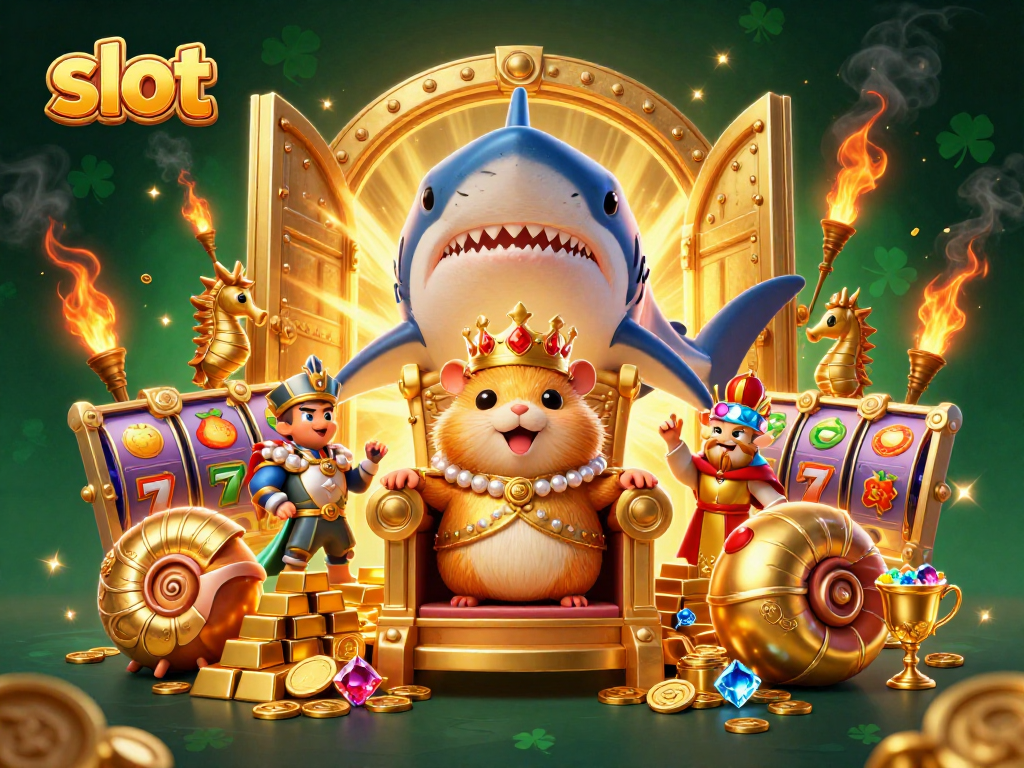 Menggandakan keseruan dengan slot yang berkilau, dihiasi raja hamster emas dan penjaga kuda laut.