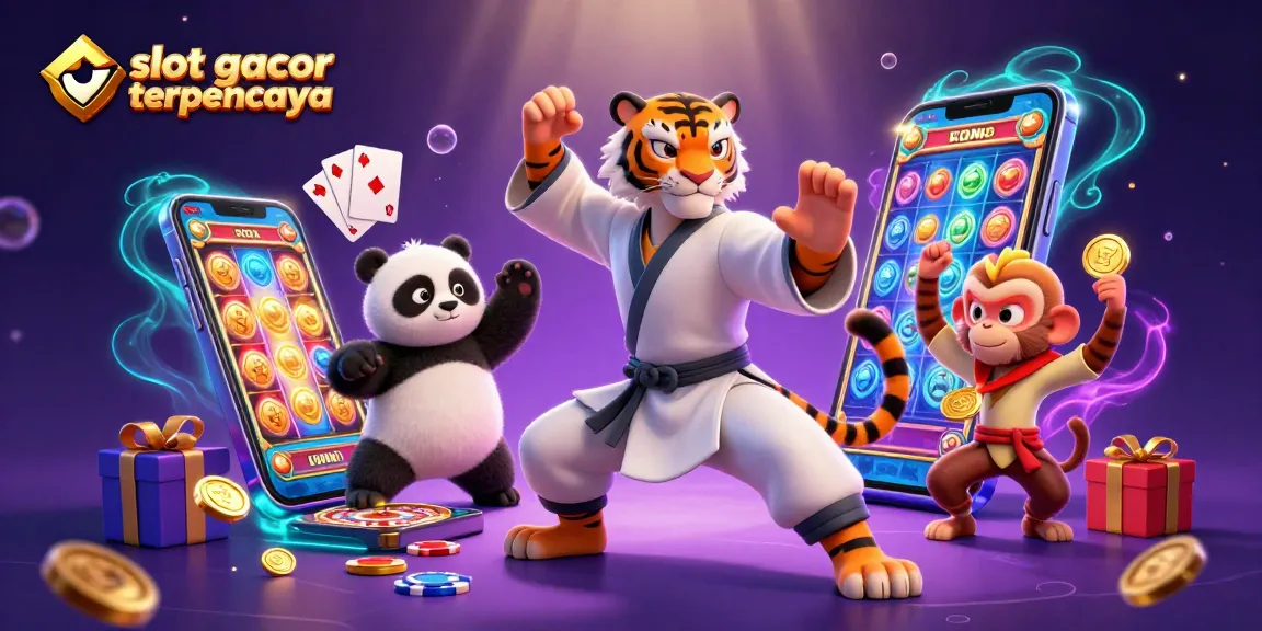 Permainan slot gacor terpercaya dengan karakter kartun 3D menghibur dan elemen kasino dinamis tampil memukau.