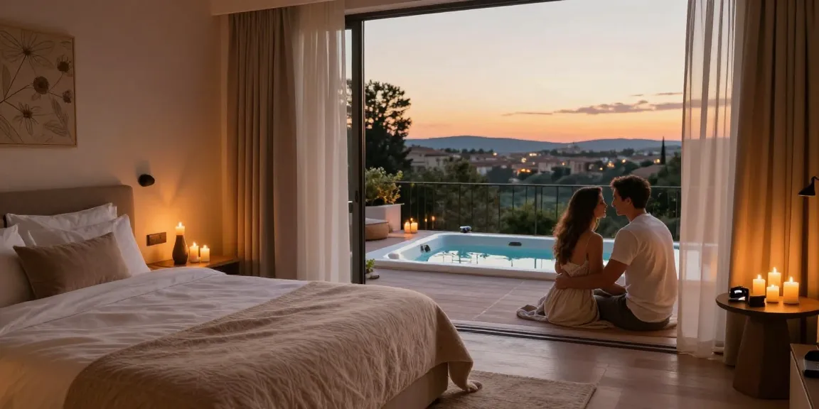 Experience the ultimate hôtel romantique toulouse with a private jacuzzi and ambiance for couples.