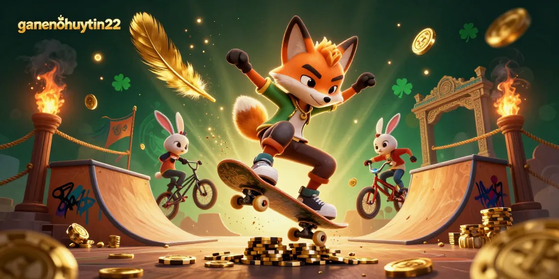 Experience excitement at gamenohuuytin22 with engaging Pai Gow action featuring a dynamic scene of cartoon characters.