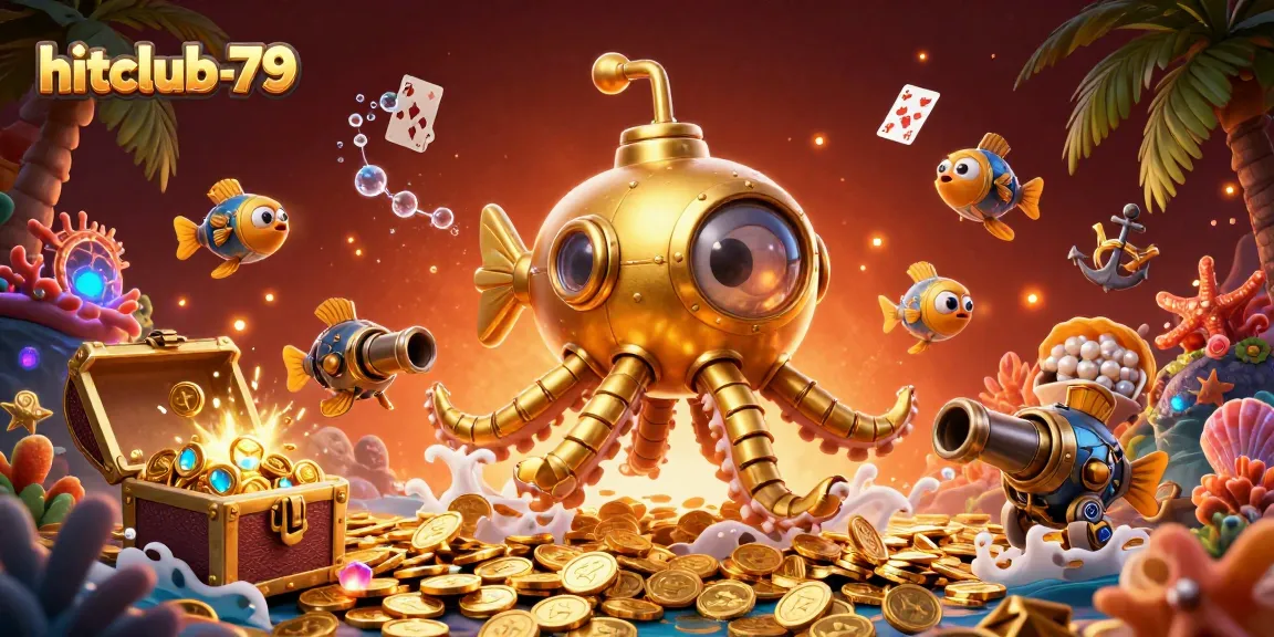 Engage in thrilling gameplay at hitclub-79 with lively underwater casino scenes featuring vibrant treasures and captivating characters.