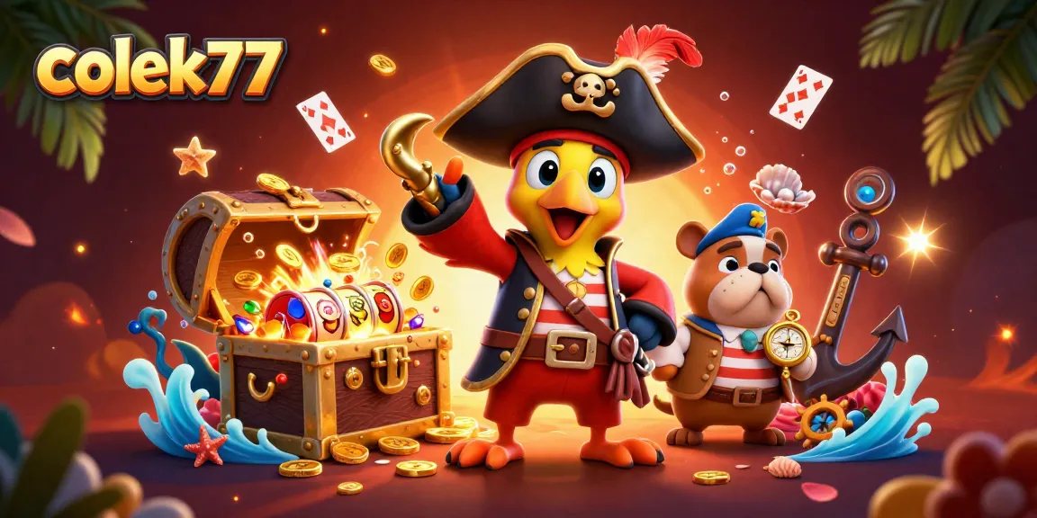 Engage with the exciting casino games at colek77 featuring colorful gold, slots, and dynamic characters.