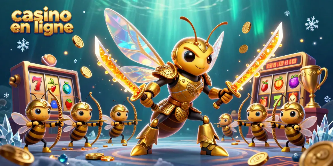 Le casino en ligne ravissant avec une scène de jeu animée et colorée, représentant des personnages de jeu et de casino.
