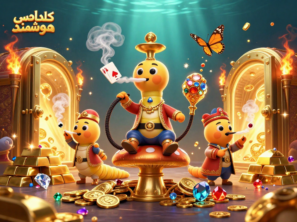 Engage with کلید لمسی هوشمند technology and explore exciting casino worlds in this vibrant illustration.