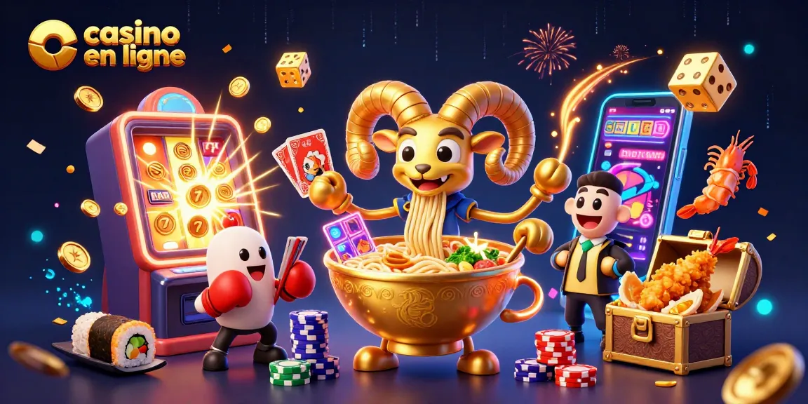 Animations de casino en ligne avec un bol ramen géant et des cheerleaders de tempura