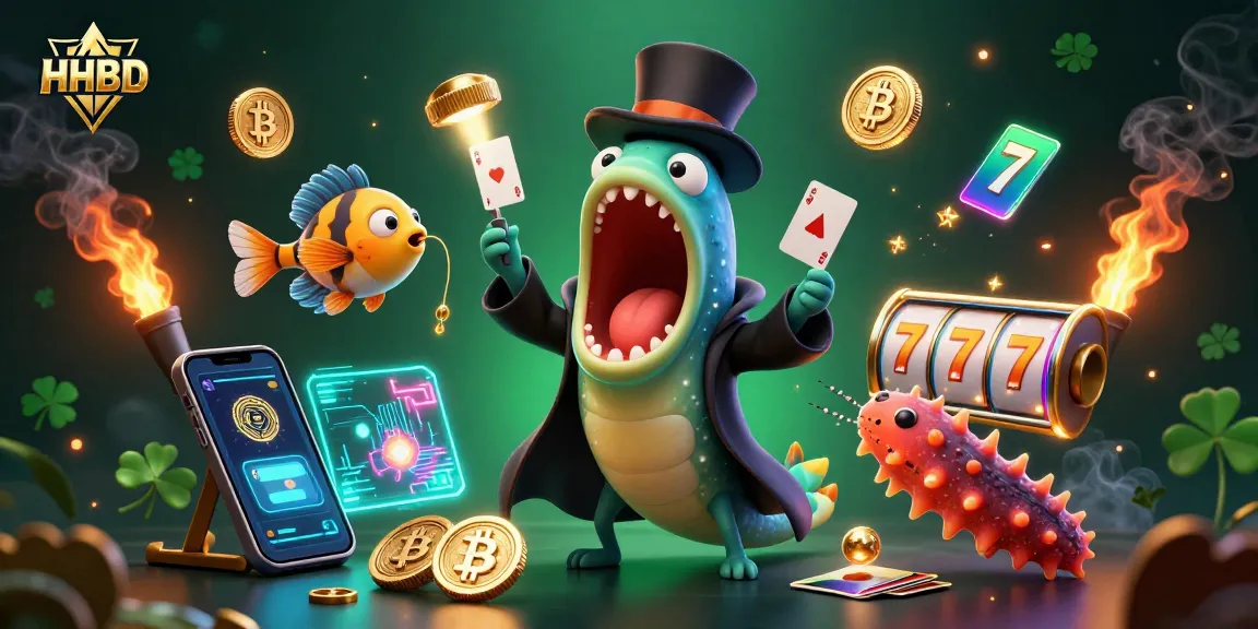 Perform thrilling card tricks with HHBD in an enchanting underwater casino magic act.