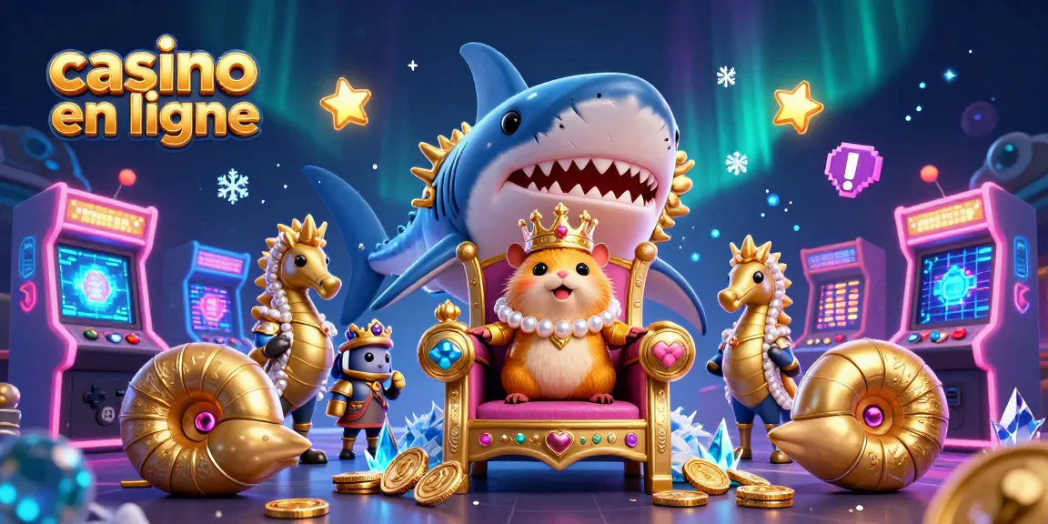 Jouez à des jeux de casino en ligne immersifs avec le roi hamster et ses gardes aquatiques.