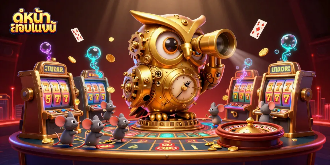 Experience ดูหนังออนไลน์ with engaging animated casino elements showcasing excitement and vibrant visuals.
