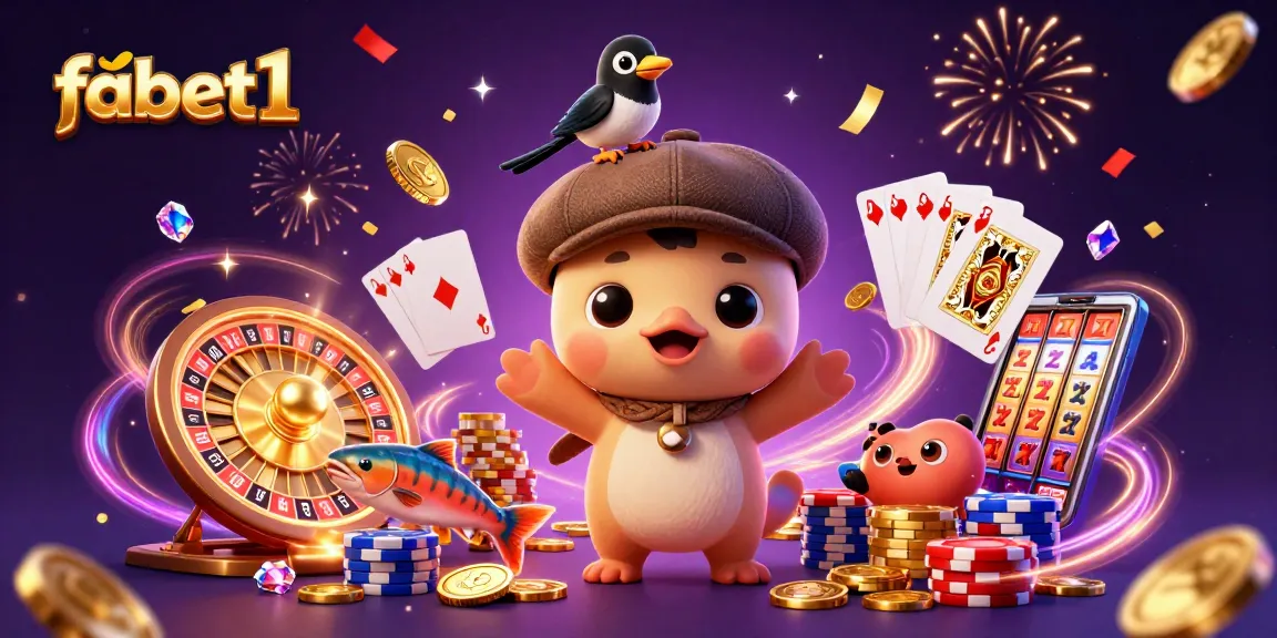 Spin to win with fabet1 as baby Nessie and friends celebrate casino luck!
