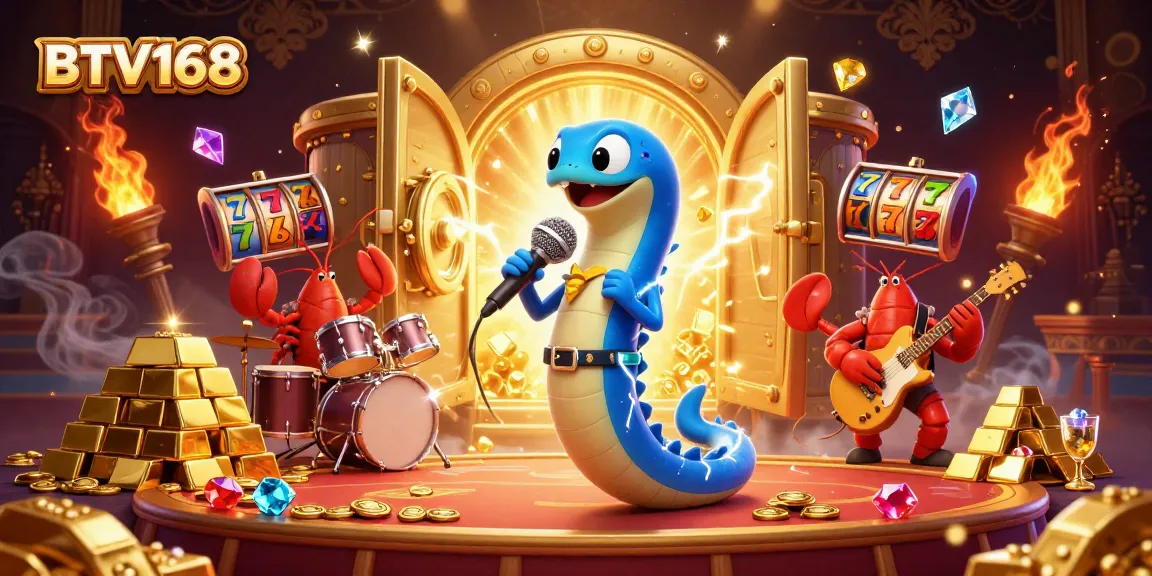 BTV168 electrifies the underwater casino scene with vibrant characters and dazzling casino elements