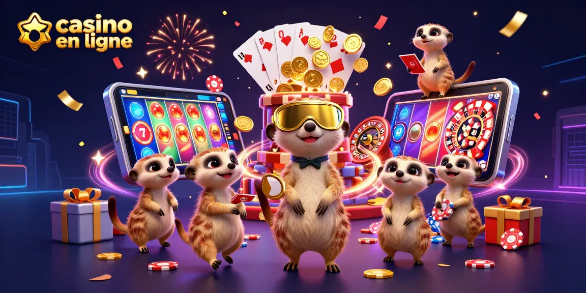 Gagnez au casino en ligne avec des meerkats animés dirigeant une opération de jeux de casino