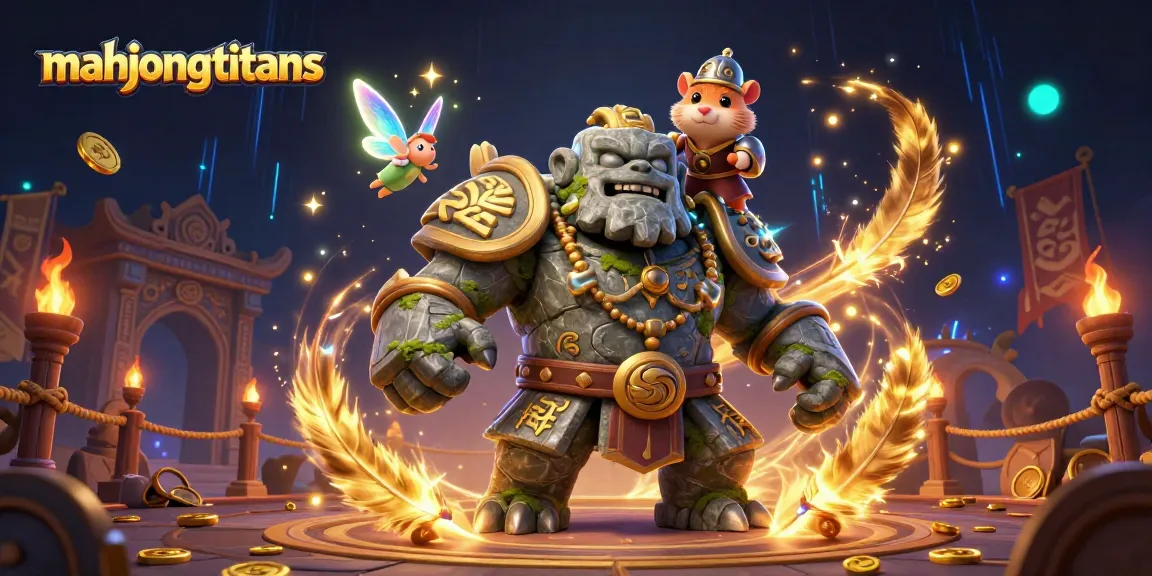 Engage in thrilling puzzles with mahjongtitans, featuring magical characters in an exciting game scene.