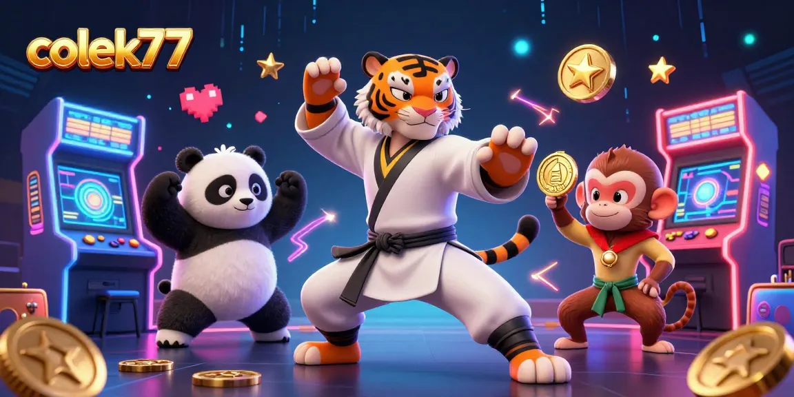 Experience the thrill of colek77 casino with dynamic characters and vibrant gaming elements.