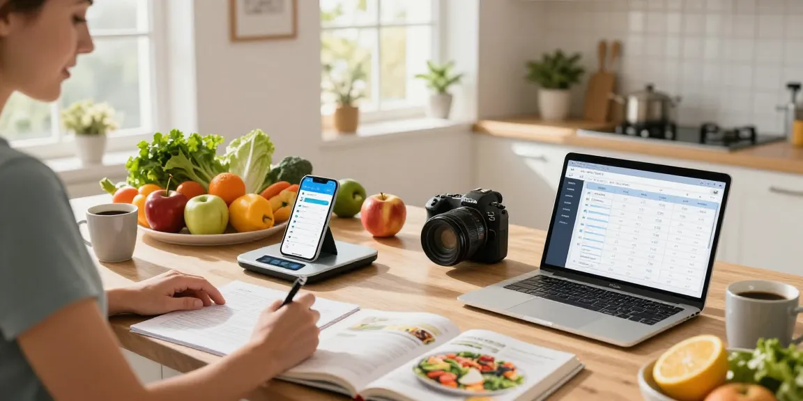Preparing a healthy meal while using the best macro tracker for nutrition goals.