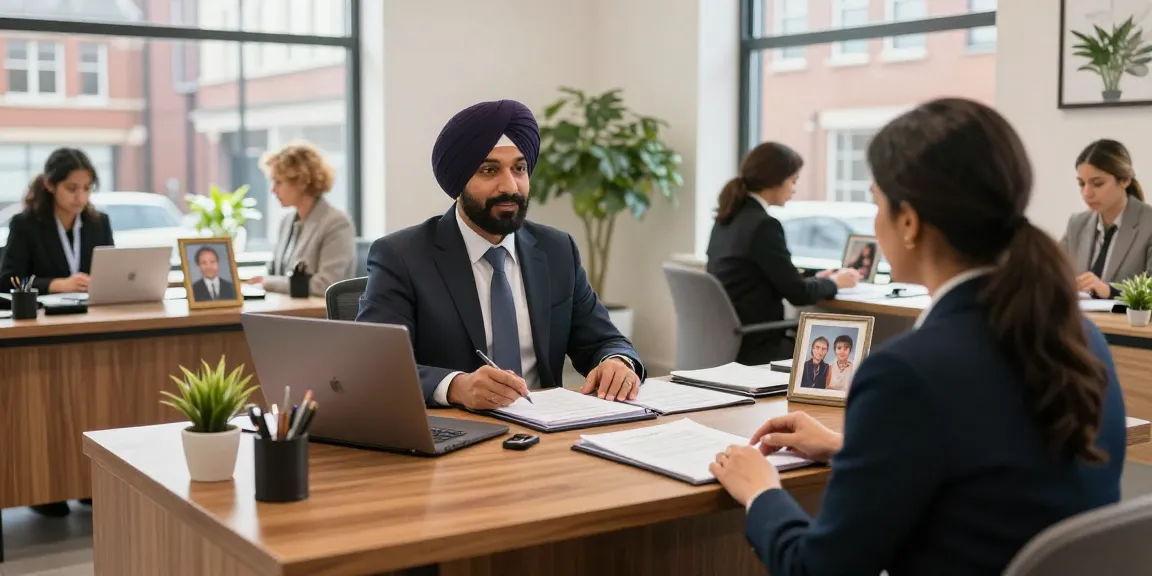 Trustworthy notary public in Leicester providing professional services in a welcoming office space.