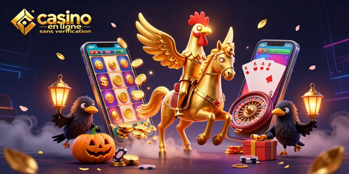 Profitez de l'expérience du casino en ligne sans vérification avec des personnages animés et des jeux variés.