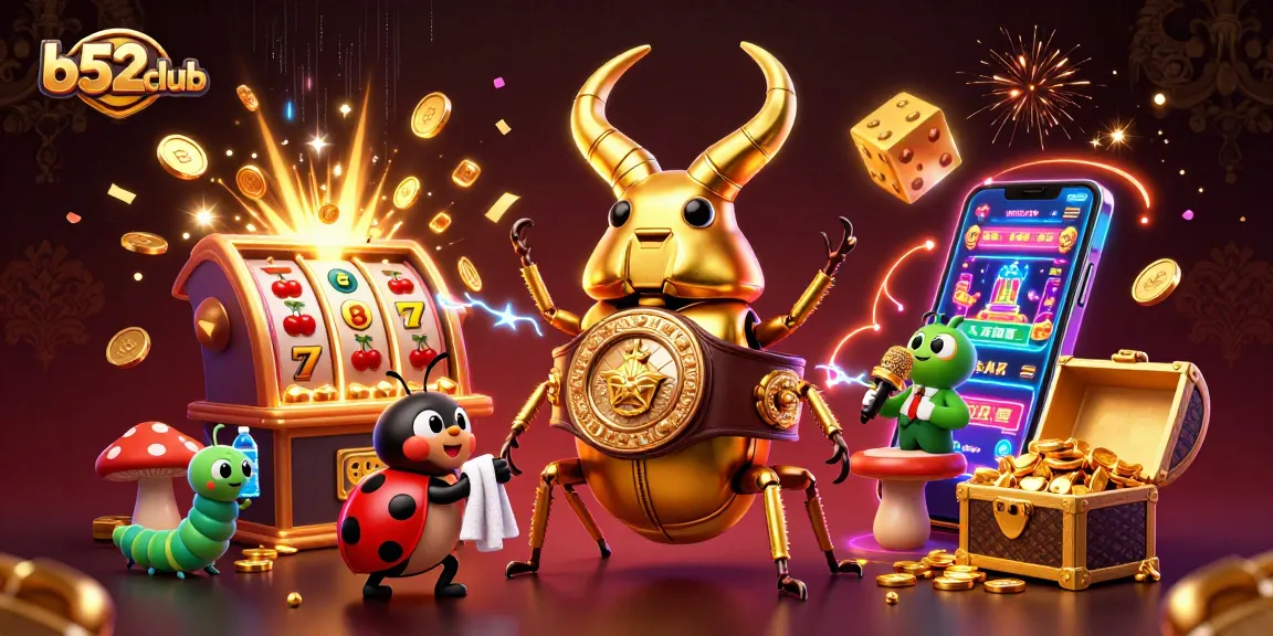 Engage in thrilling games at b52club with dynamic slot machines and vibrant casino elements.