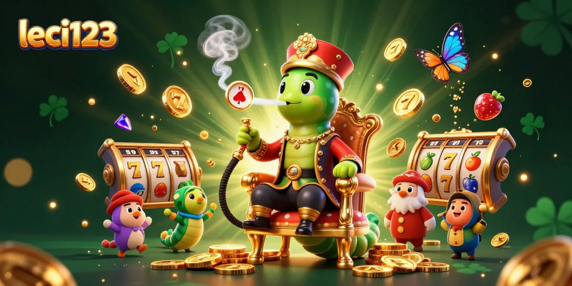 Experience thrilling games with leci123 in this vibrant illustration of a unique casino scene.