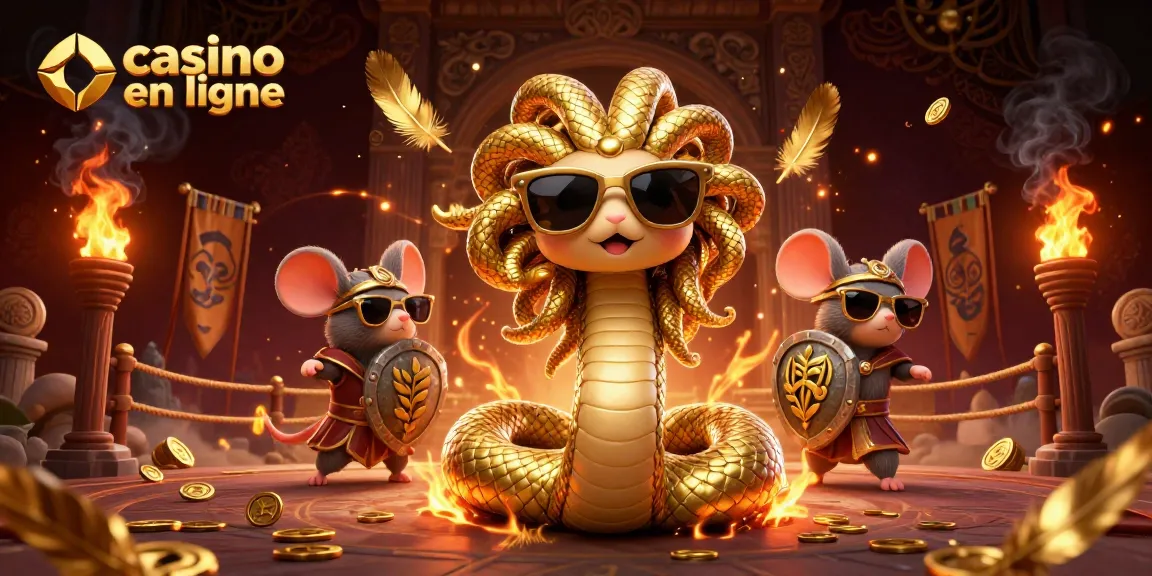 Illuminez votre expérience de casino en ligne avec cette illustration dynamique remplie d'éléments de jeu captivants.