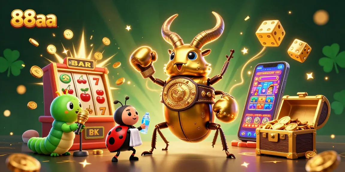 Experience thrilling gameplay adventures at 88aa with giant beetle champions and dynamic casino elements!