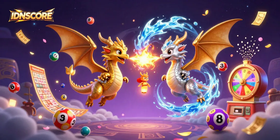 IDNSCORE offers gamers a vibrant virtual experience showcasing dragons and colorful lottery elements.